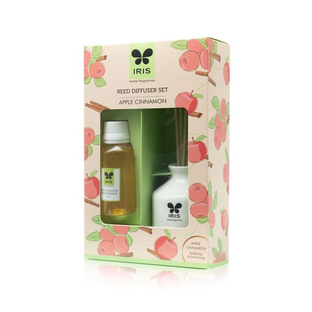 IRIS Apple Cinnamon Reed Diffuser Set | Reed Diffuser Gift Sets| Rakhi Gift for Brother & Sister