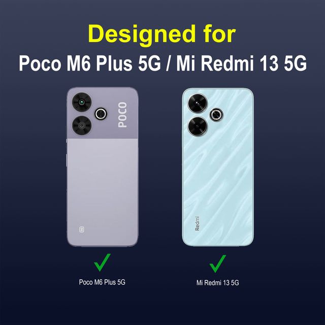 Zapcase Back Cover for POCO M6 Plus 5G | Magic-Sapphire