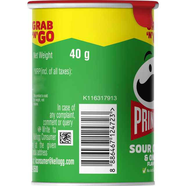 Pringles Potato Chips - Sour Cream & Onion 40 g Combo