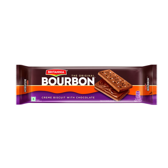 Britannia The Original Bourbon - Creme Biscuit with Chocolatey Indulgence in Every Layer