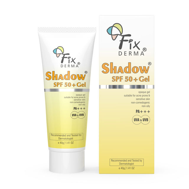 Fixderma Shadow SPF 50+ Gel Sunscreen for Oily Skin | Lightweight Protection