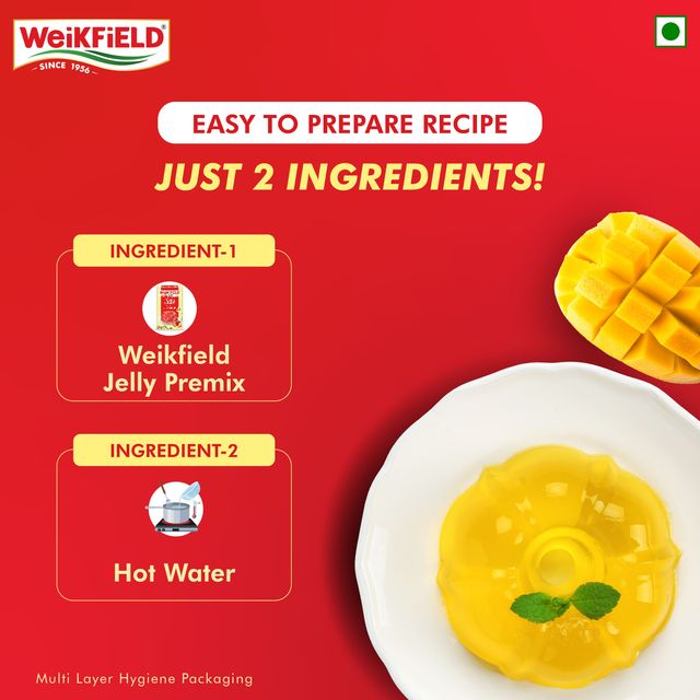 Weikfield Jelly Crystals Mango Flavour Carton(90gms) & Weikfield Jelly Crystals Delicious Orange Flavor Carton(90gms) Combo