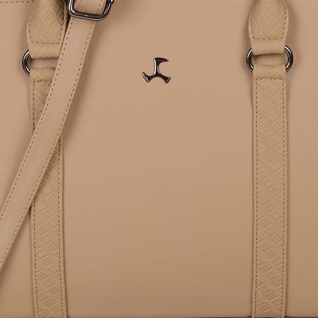 Mochi Women's Pu Satchel Bag | 66-429-20 | Beige