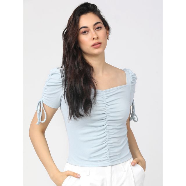 Tokyo Talkies Women's Striped Regular Top | Multicolour - XL
