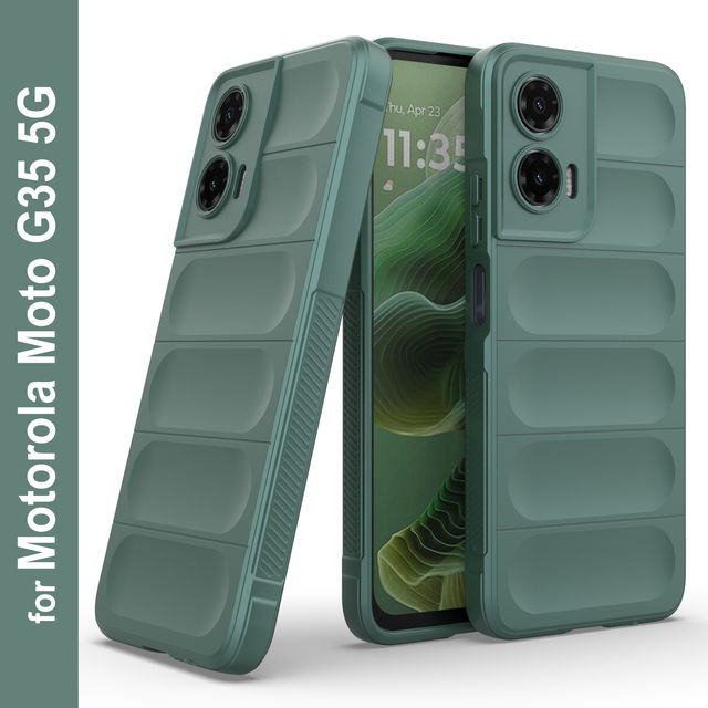 Zapcase Back Cover for Motorola Moto G35 5G | Magic-DarkGreen