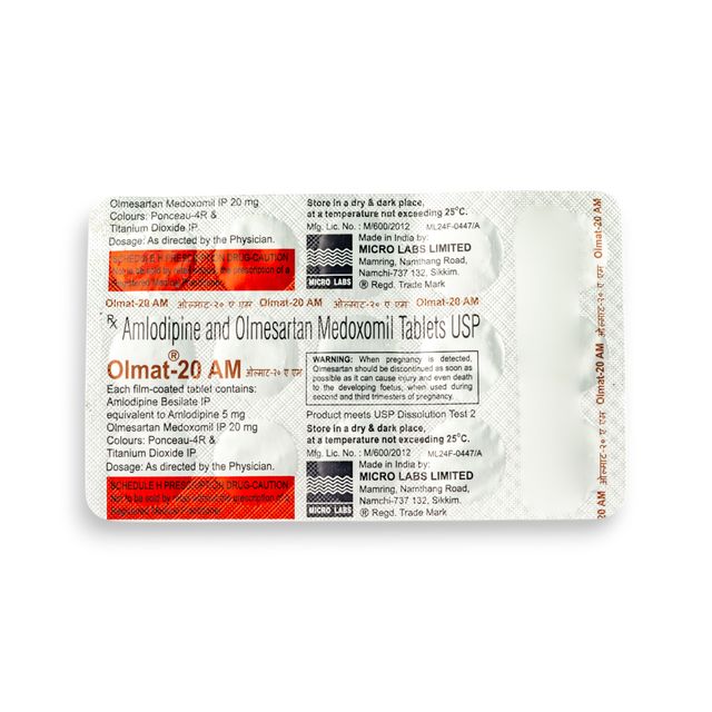 Olmat 20 Am Tablet