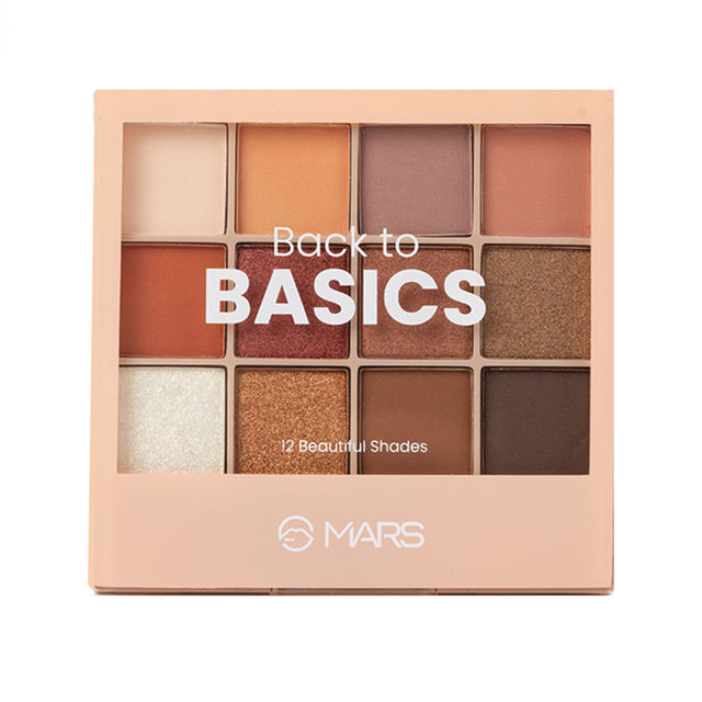 MARS Cosmetics Back To Basics Eyeshadow Palette With Free Applicator (Shade-02)