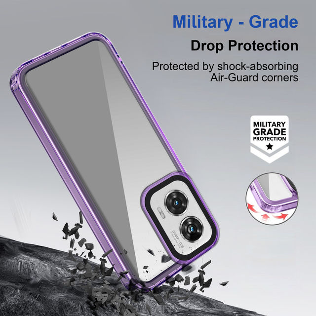 Zapcase Back Cover for Motorola Edge 50 Fusion | Space-Purple