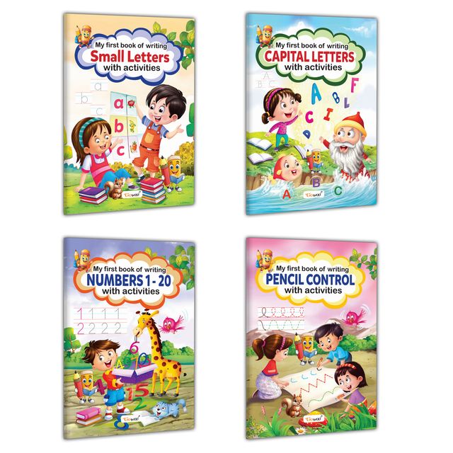 My First Book of Writing Capital and Small Letters | Pencil Control and Numbers 1-20 | Activities