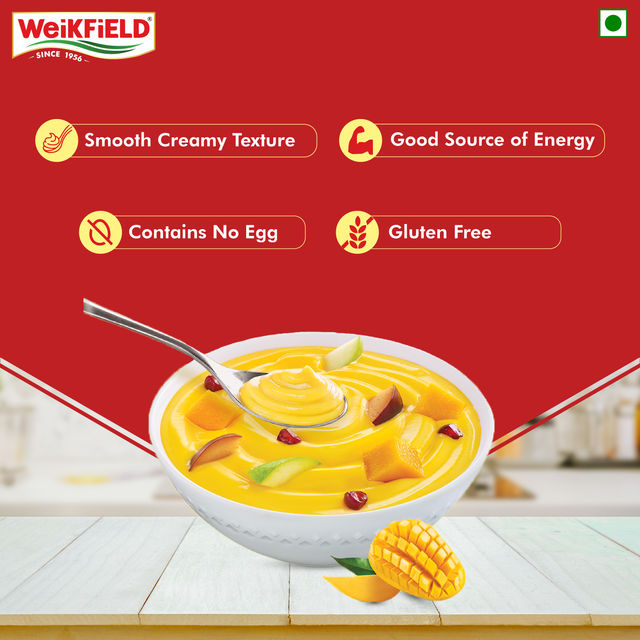 Weikfield Custard Powder Vanilla Flavour Carton(200gms) & Weikfield Custard Powder Mango Flavoured Carton(75gms) Combo