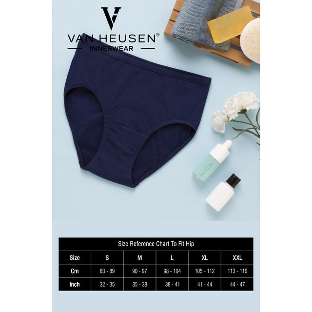 Van Heusen Women Cotton Light Assorted Solid Full Coverage Hipster Panty | Pack of 3 -XL