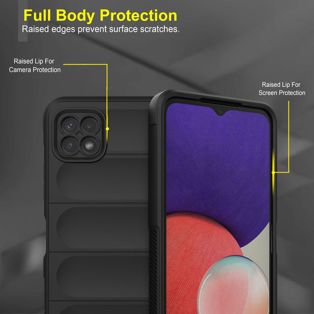 Zapcase Back Cover for Samsung Galaxy A22 5G | Samsung Galaxy F42 5G | Magic-Black