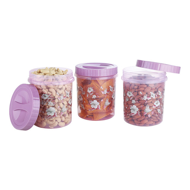 Joyo Spacio Storage Container 1500 ml - Assorted Colours (Set Of 3)