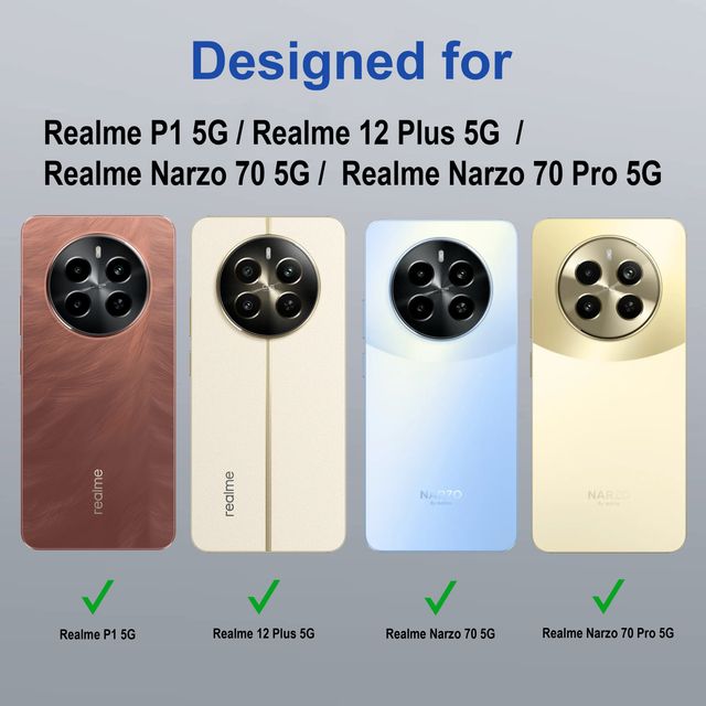 Zapcase Back Cover for Realme P1 5G | Space-Black