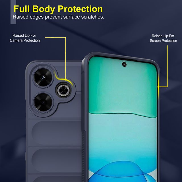 Zapcase Back Cover for POCO M6 Plus 5G | Magic-Sapphire