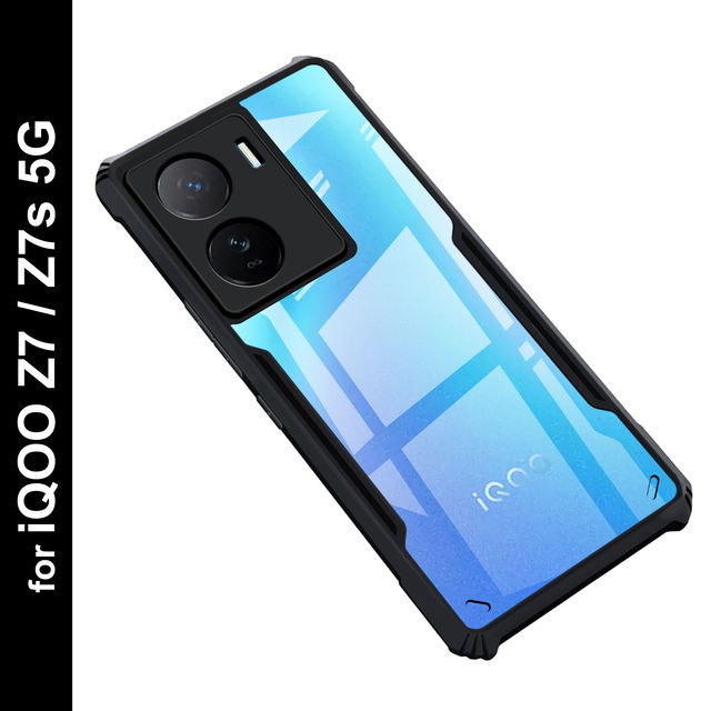 Zapcase Back Cover for iQOO Z7 5G | IQOO Z7s 5G | Matte-Black