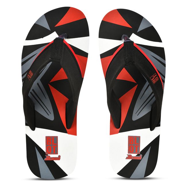 Paragon Blot Black Ultra-Stylish Everyday Flip Flops For Men - 6