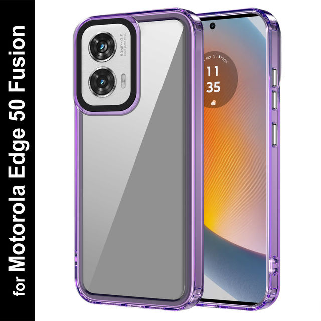 Zapcase Back Cover for Motorola Edge 50 Fusion | Space-Purple