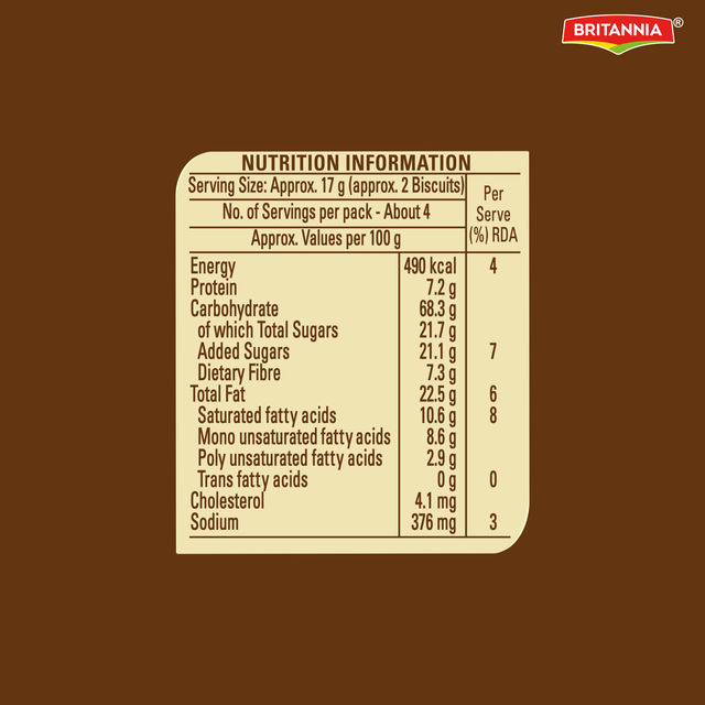 Britannia Nutrichoice Oats Chocolate & Almond Biscuits