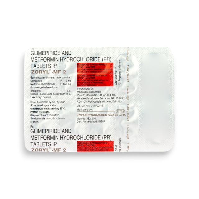 Zoryl MF 2 Tablet PR