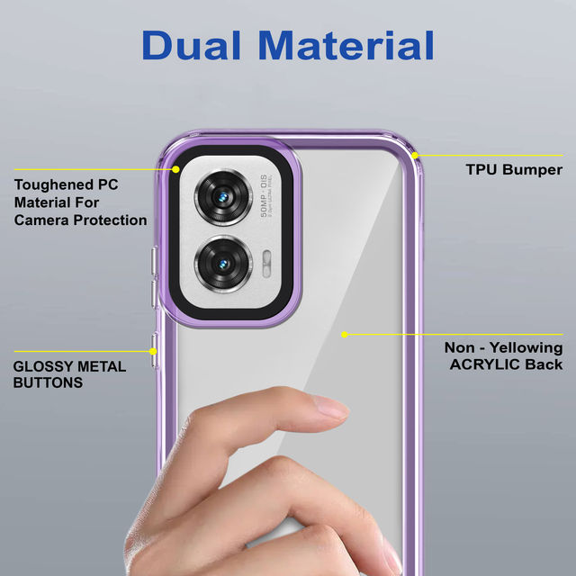 Zapcase Back Cover for Motorola Edge 50 Fusion | Space-Purple