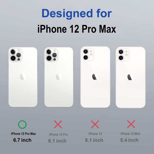 Zapcase Back Cover for Apple iPhone 12 Pro Max | MagSafe-Blue