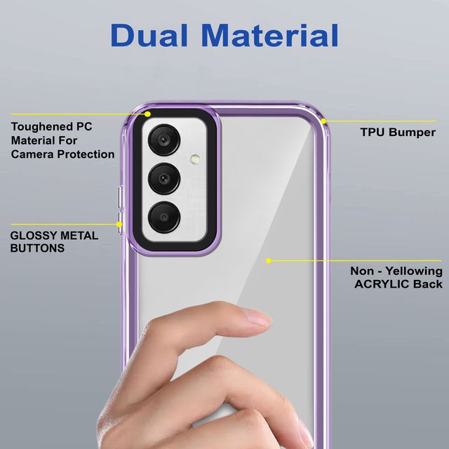 Zapcase Back Cover for Samsung Galaxy F15 5G | Space-Purple