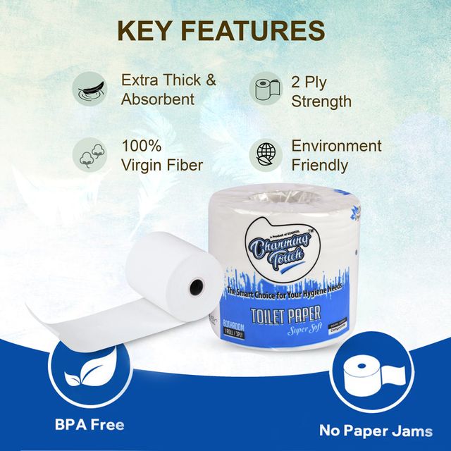Charming Touch 3 Ply Toilet Roll | Pack 1 - 300 Pulls