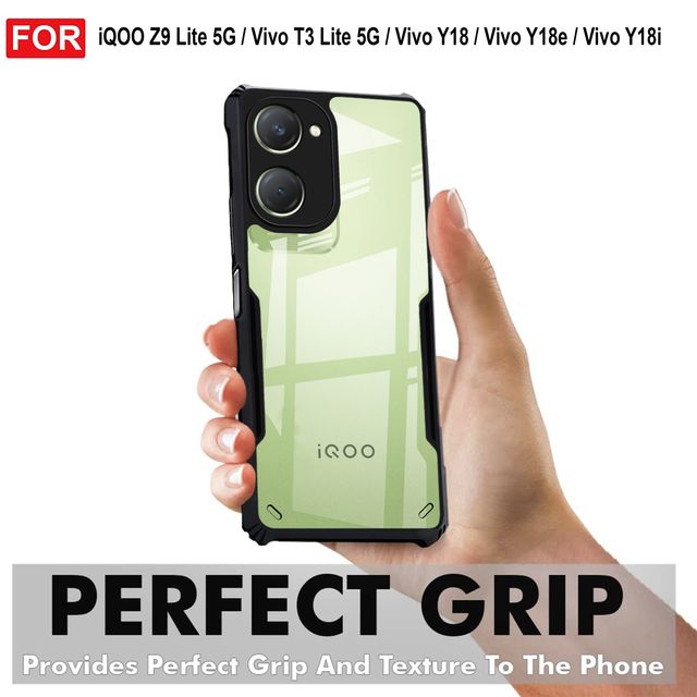 Zapcase Back Cover for iQOO Z9 Lite 5G | Matte-Black