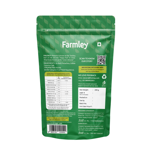 Farmley Premium California Roasted & Salted Pistachios