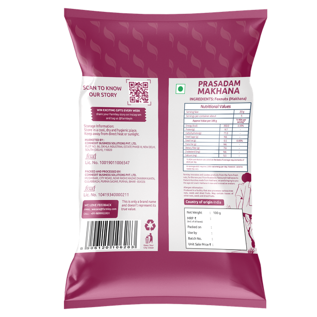 Farmley Prasadam Makhana | Foxnuts