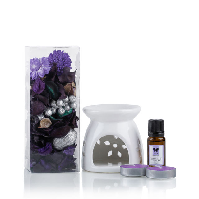 IRIS Lavender Vaporiser Fragrance Giftset With Potpourri And Oil