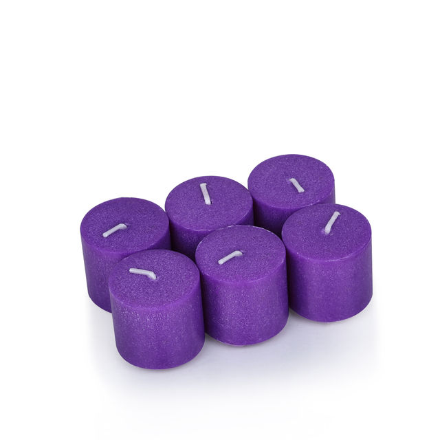Iris Home Fragrance Lavender Scented Votive Candles Refill- Pack Of 6