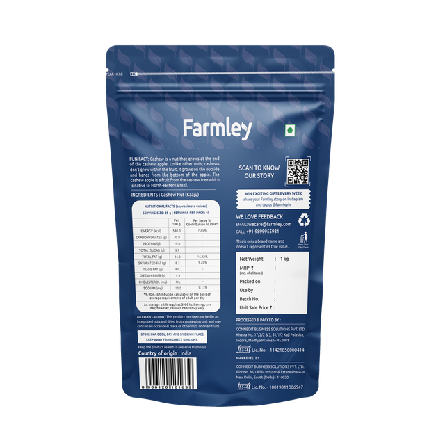 Farmley Premium Cashews (Kaju)