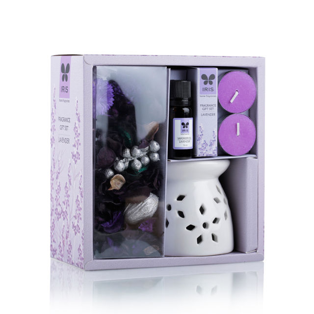 IRIS Lavender Vaporiser Fragrance Giftset With Potpourri And Oil