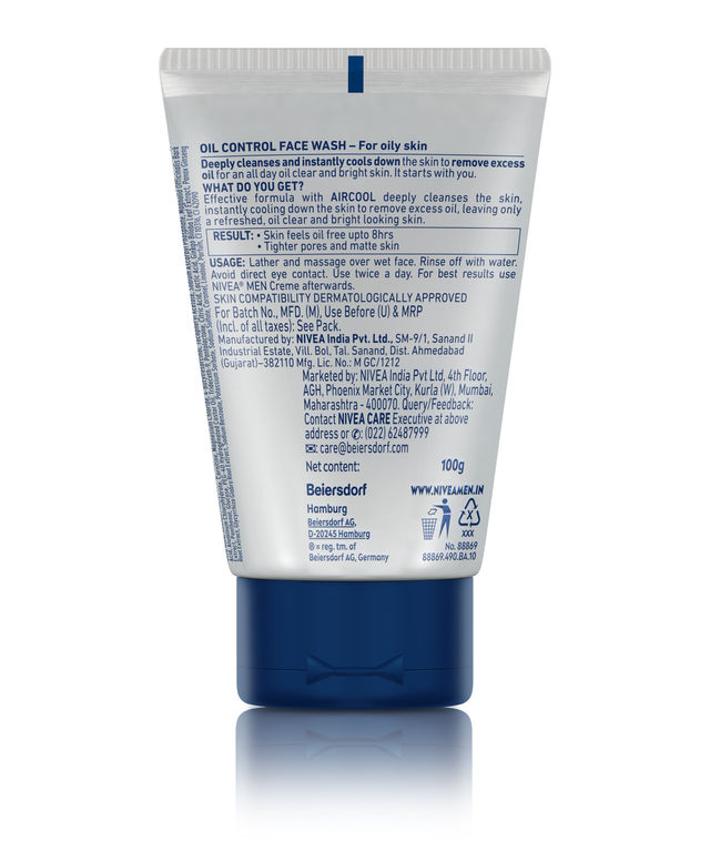 Nivea Men Face Wash for Oily Skin Oil Control