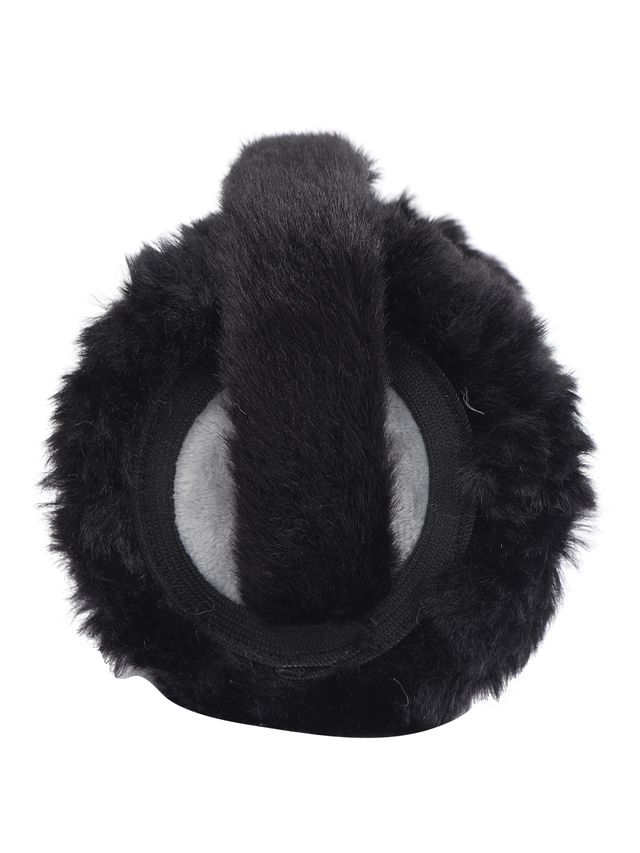 Fabseasons Women's Faux Fur Winter Earmuffs | Black - One Size
