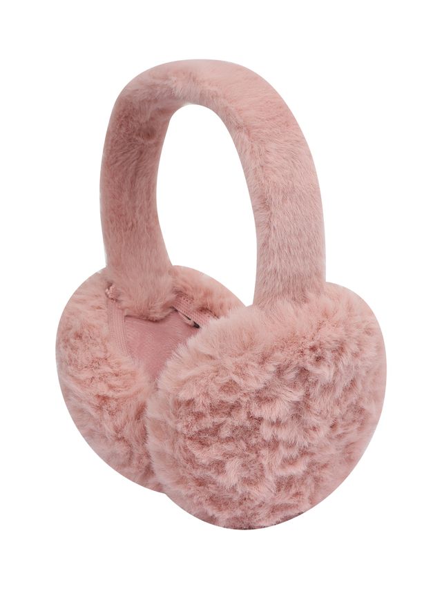 Fabseasons Women's Solid Faux Fur Winter Earmuffs | Peach - Free Size