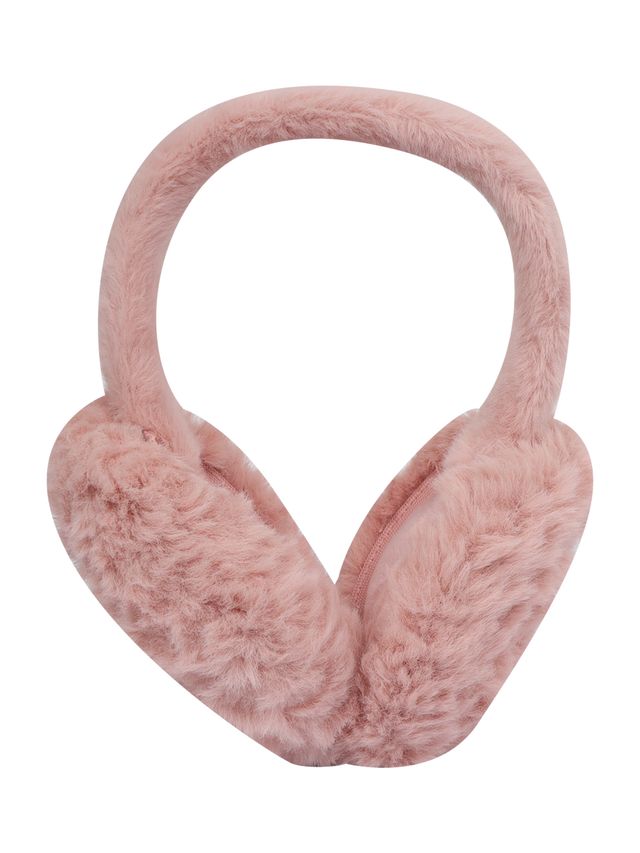 Fabseasons Women's Solid Faux Fur Winter Earmuffs | Peach - Free Size