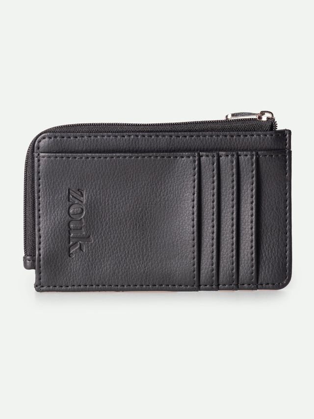 Zouk Unisex Vegan Leather Card Holder | Multicolour - One Size