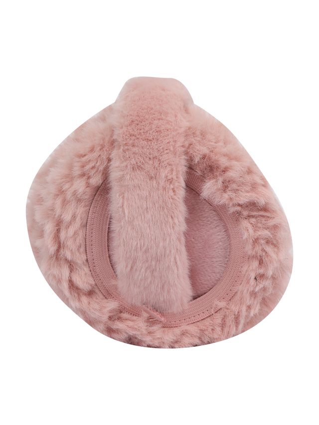 Fabseasons Women's Solid Faux Fur Winter Earmuffs | Peach - Free Size