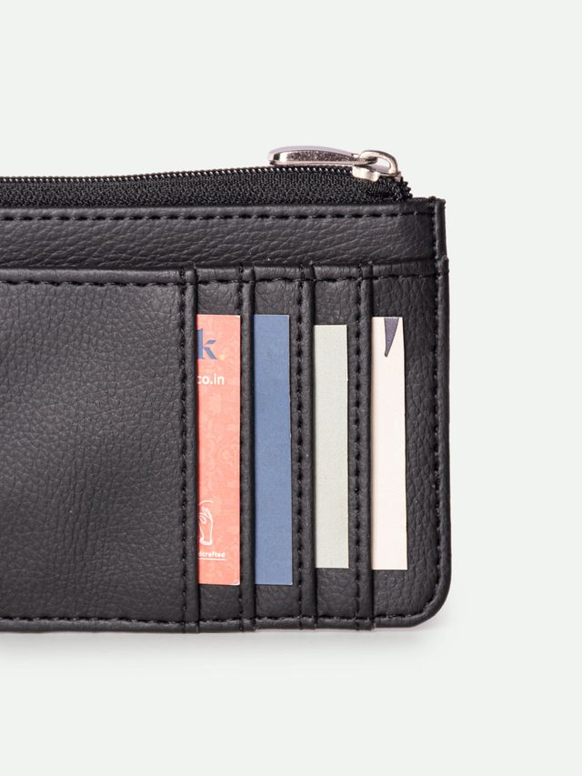 Zouk Unisex Vegan Leather Card Holder | Multicolour - One Size