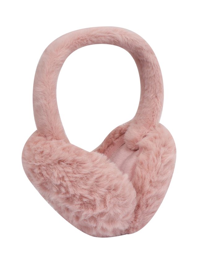 Fabseasons Women's Solid Faux Fur Winter Earmuffs | Peach - Free Size