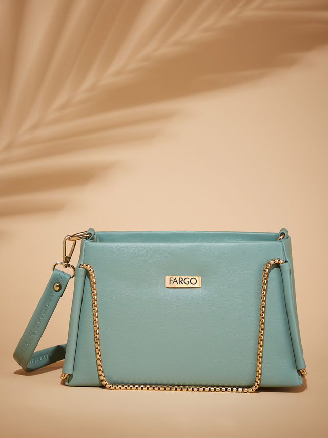 Fargo Women's Vegan Leather Bucket Sling Bag | Green