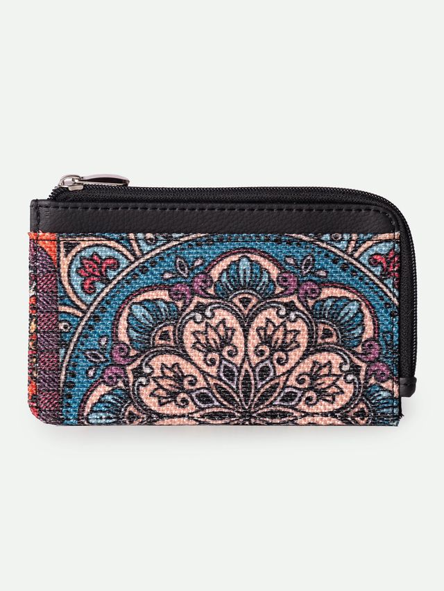 Zouk Unisex Vegan Leather Card Holder | Multicolour - One Size