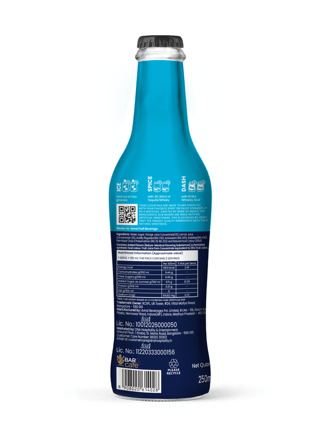 Dash Of Rcb Organic Whiskey Sour Cocktail Mixer