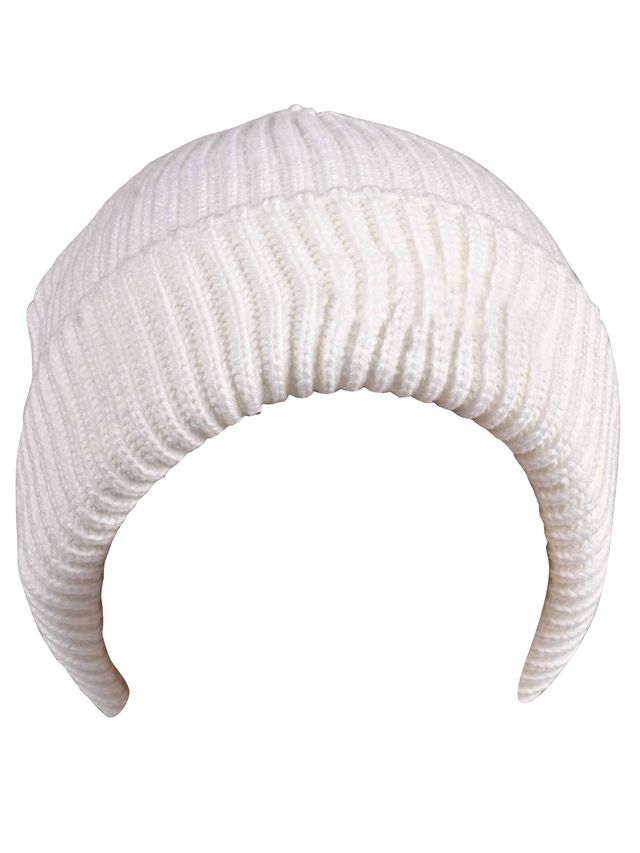 Calvadoss Unisex Woolen Beanie | Wc-005 | Cream