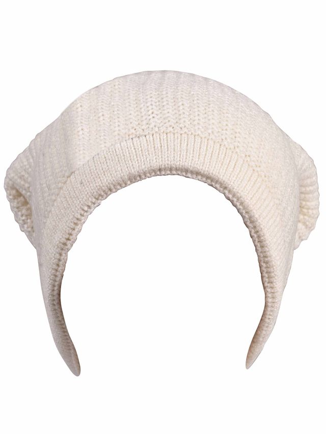Calvadoss Unisex Woollen Beanie | Wc-001 | Cream