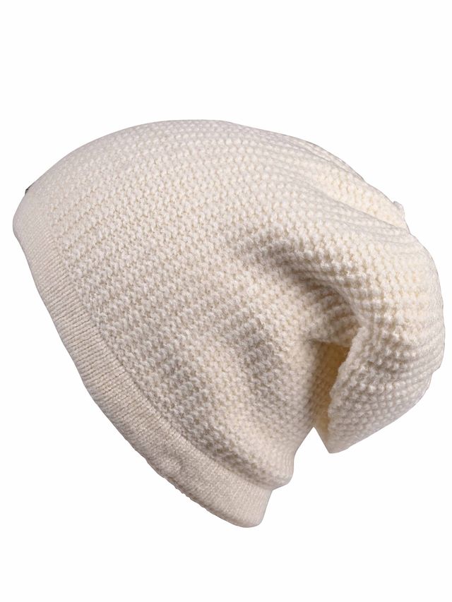 Calvadoss Unisex Woollen Beanie | Wc-001 | Cream