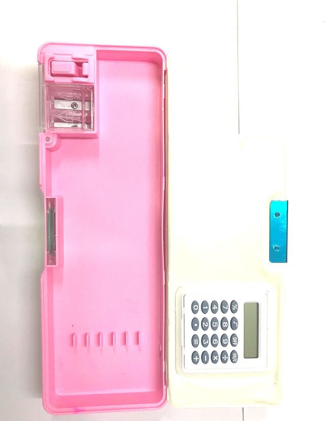 Chrome 892 Unicorn Design Magnetic Stationery Box With Integrated Calculator 